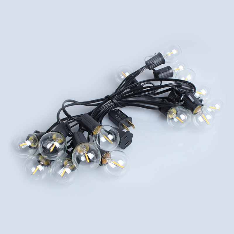 Andysom Waterproof G40 25ft 25 LED luces Outdoor Decoration Solar powered string light for navidad Holiday