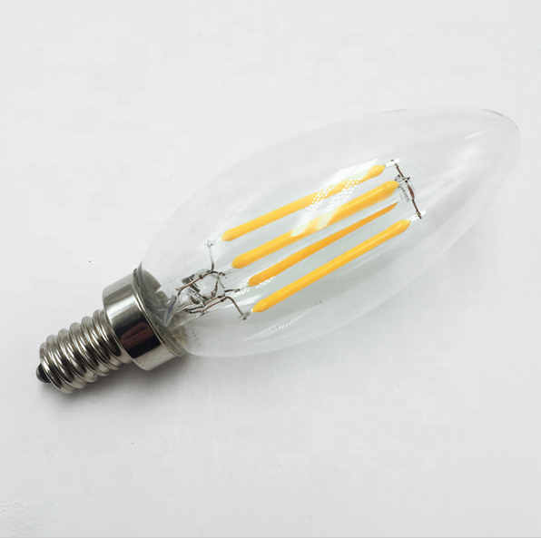 C35 E12 E26 Optional Dimming Function Edison Vintage Retro Candle Lamp 110V 220V Decor Bulbs Filament Bulbs LED