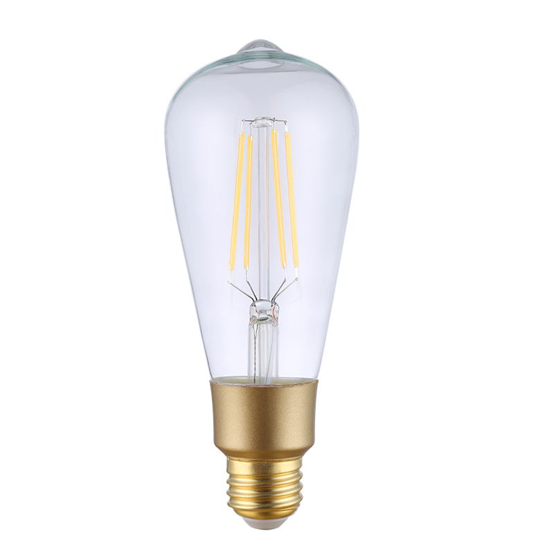 Smart Led light lamp,Work with Amazon Alexa Google home assistant.ST64 Dimmable smart Filament Vintage bulb
