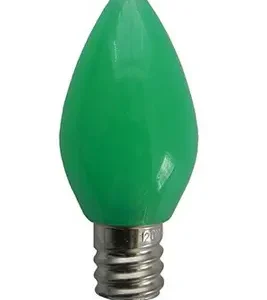 C7 LED bulb milk green