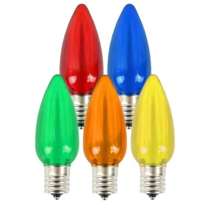 C9 LED bulb inner milky colorful