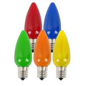 C9 LED bulb milky colorful