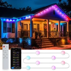 50mm Round RGBW Permanent Pixel Light WiFi Bluetooth